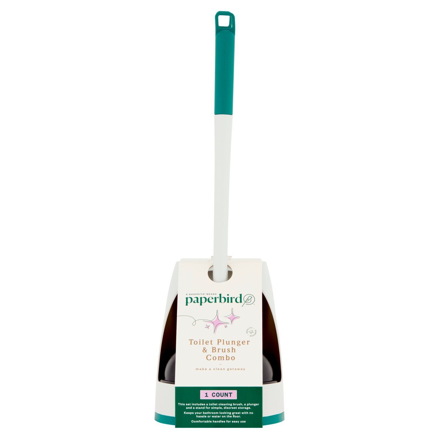 Paperbird Toilet Plunger &amp; Brush Combo