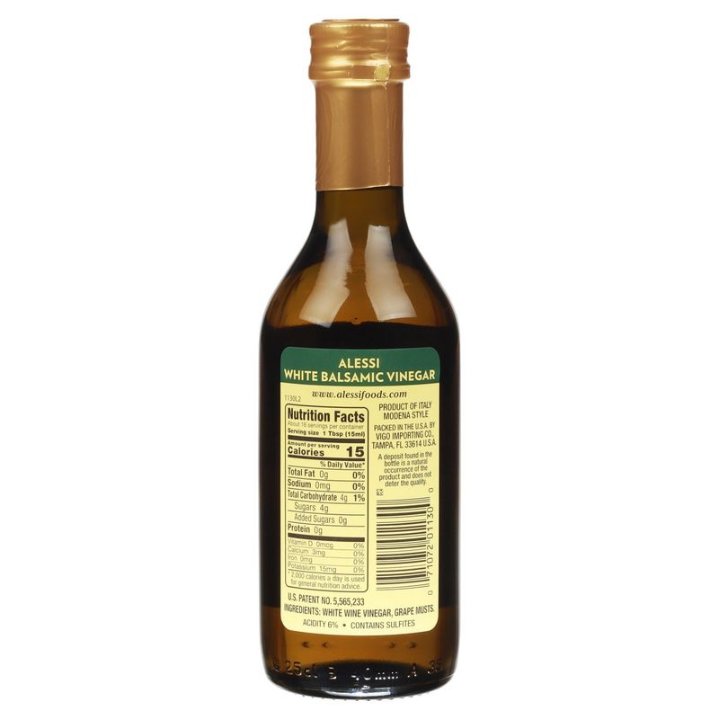Alessi White Balsamic Vinegar, 8.5 fl oz