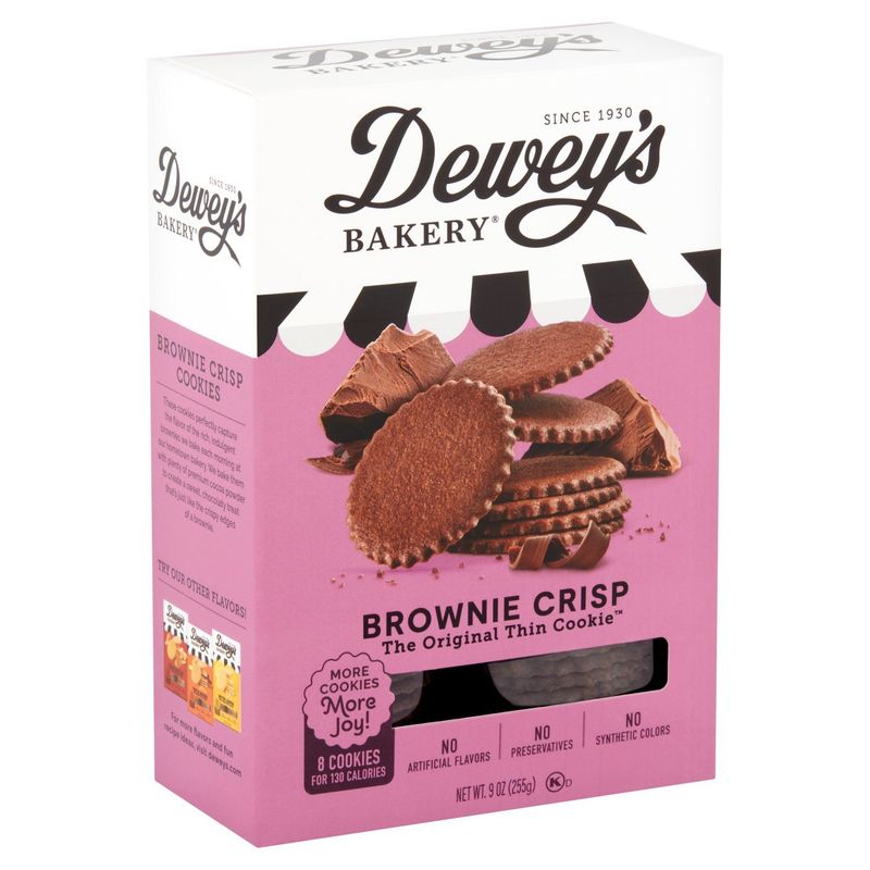 Dewey's Bakery Brownie Crisp Cookies, 9 oz