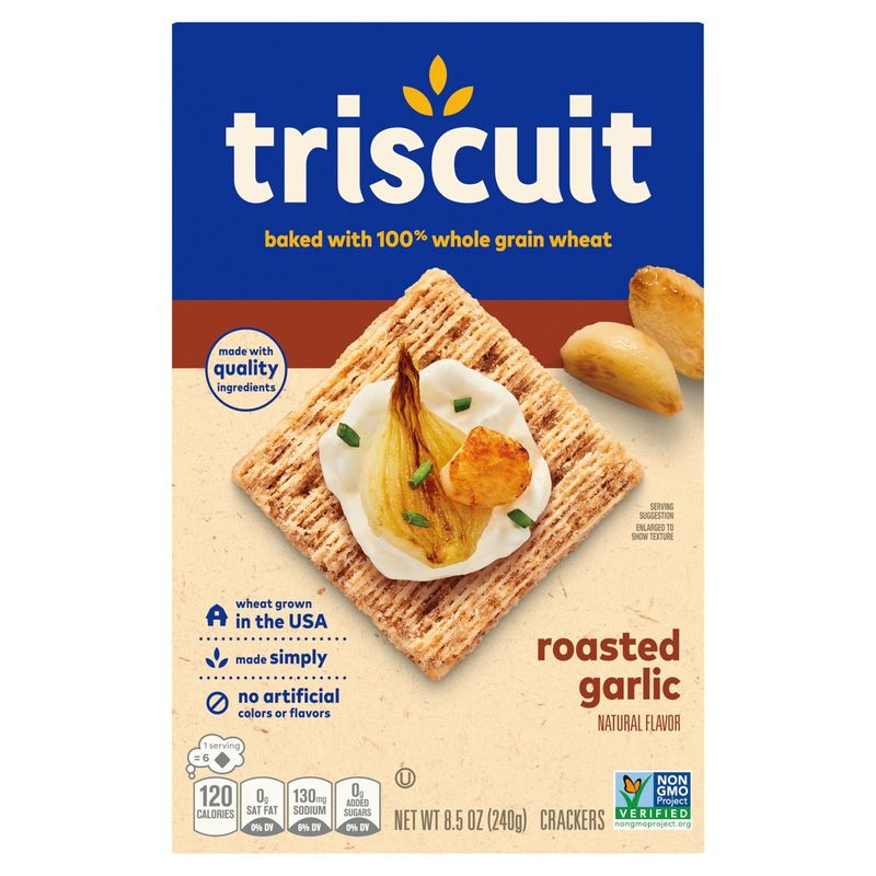 Triscuit Roasted Garlic Crackers, 8.5 oz