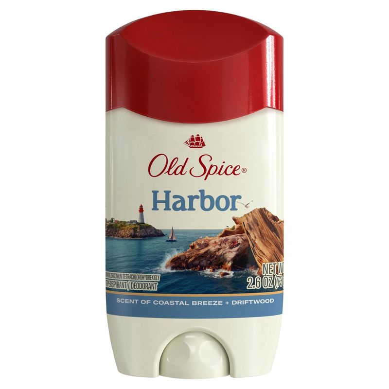 Old Spice Harbor Scent of Coastal Breeze + Driftwood Antiperspirant / Deodorant, 2.6 oz