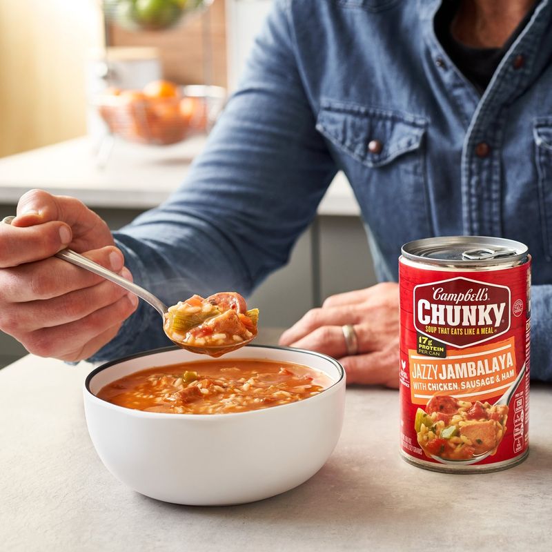 Campbell's Chunky Jazzy Jambalaya with Chicken, Sausage &amp; Ham Soup, 18.6 oz