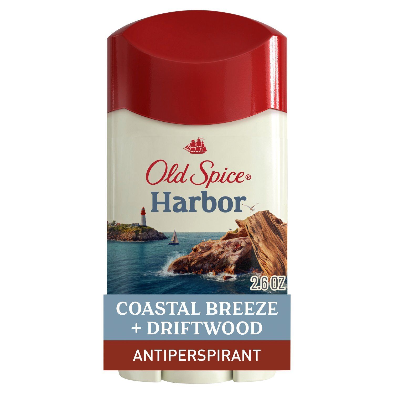 Old Spice Harbor Scent of Coastal Breeze + Driftwood Antiperspirant / Deodorant, 2.6 oz