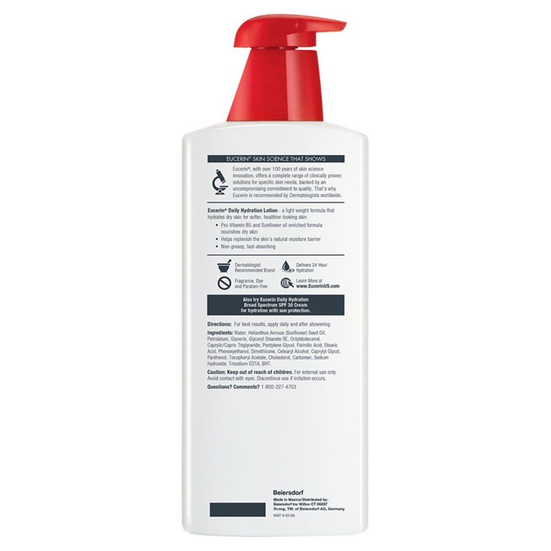Eucerin Daily Hydration Lotion, 16.9 fl oz