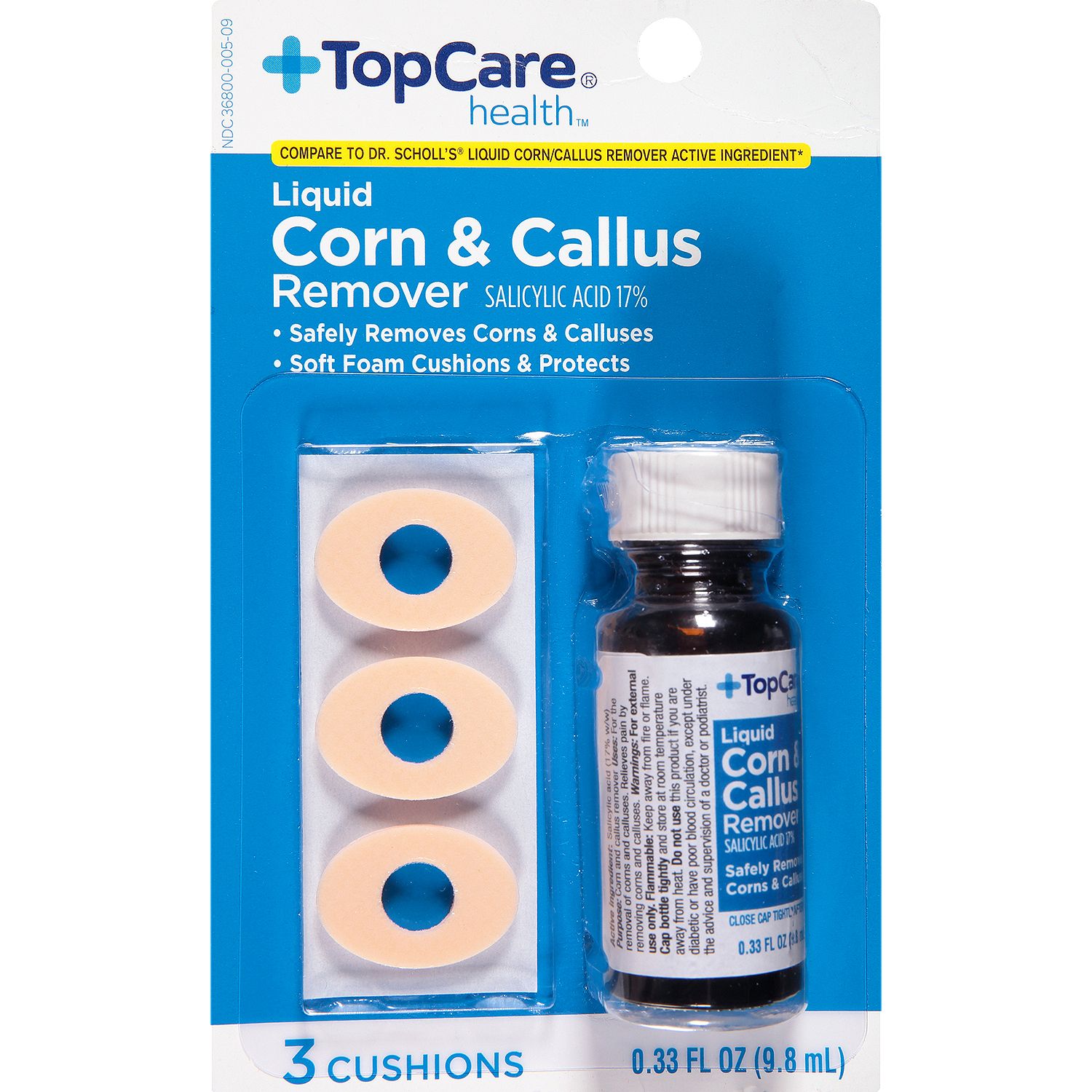 TopCare Liquid Corn &amp; Callous Remover Foot Care, 1 each