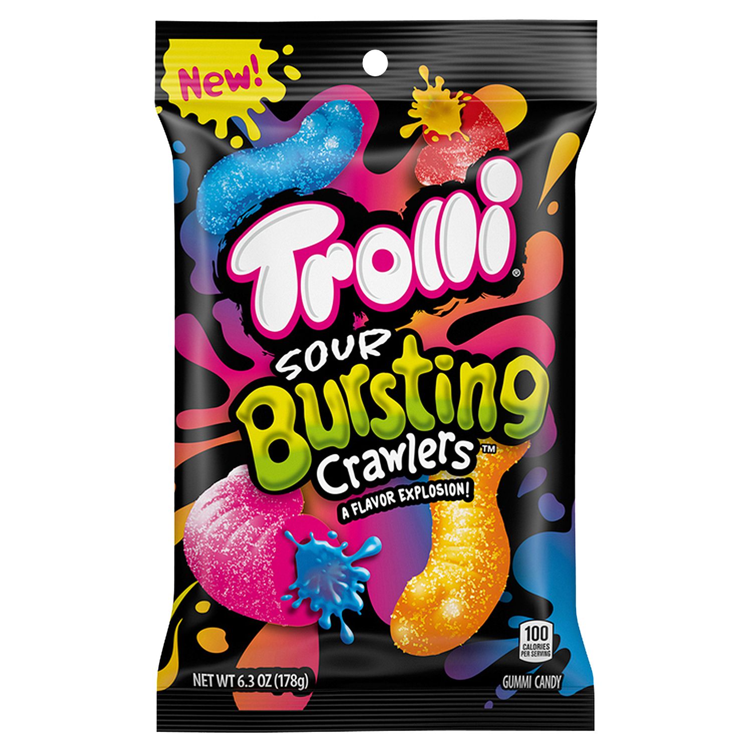 Trolli Sour Bursting Crawlers Gummi Candy, 6.3 oz