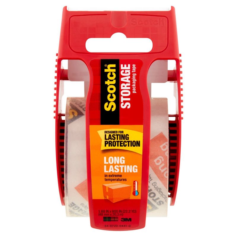 Scotch Storage Packaging Tape, 1.88 in x 800 in (22.2 yd)