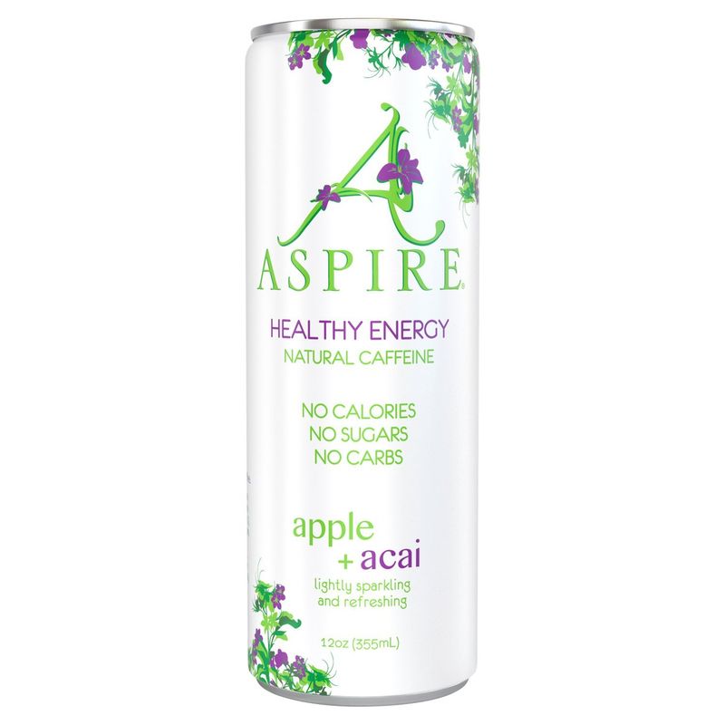 Aspire Apple + Acai Healthy Energy Drink, 12 oz