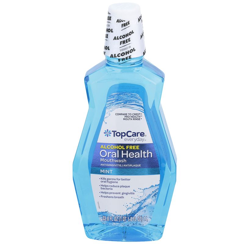 TopCare Oral Health Rinse Mint Flavor Alcohol Free, 33.8 fl oz