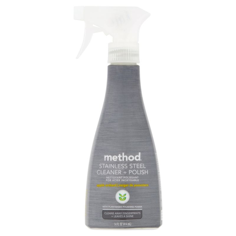 Method Stainless Steel Apple Orchard Cleaner + Polish, 14 fl oz