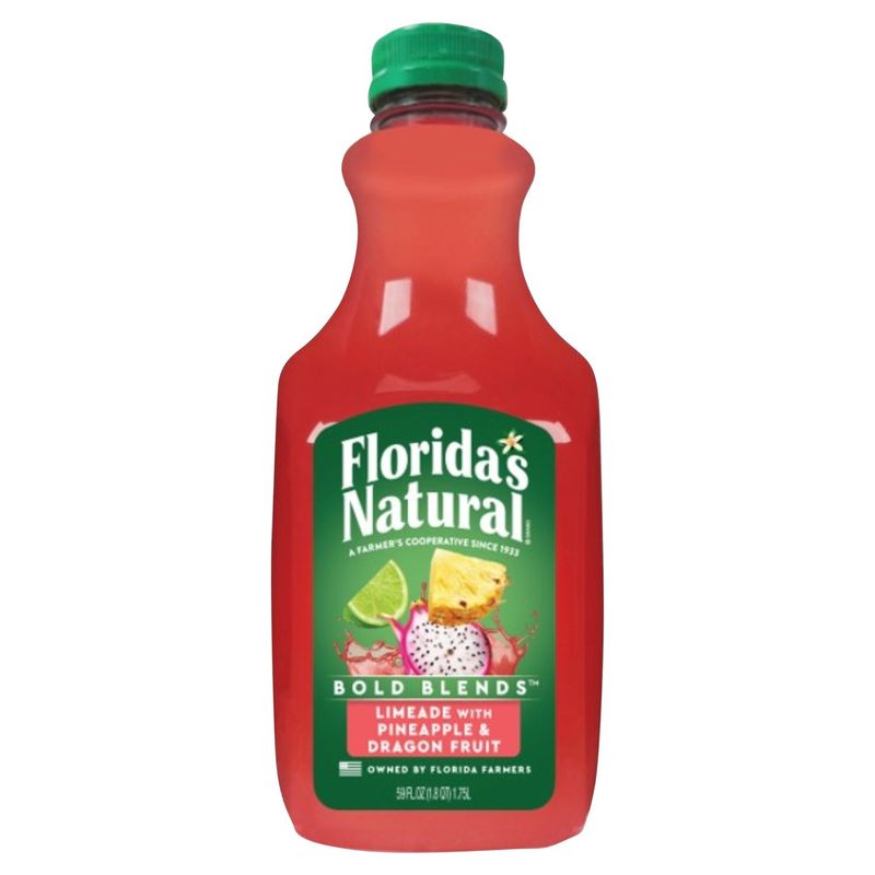Florida's Natural Limeade with Pineapple &amp; Dragon Fruit Bold Blends, 59 fl oz