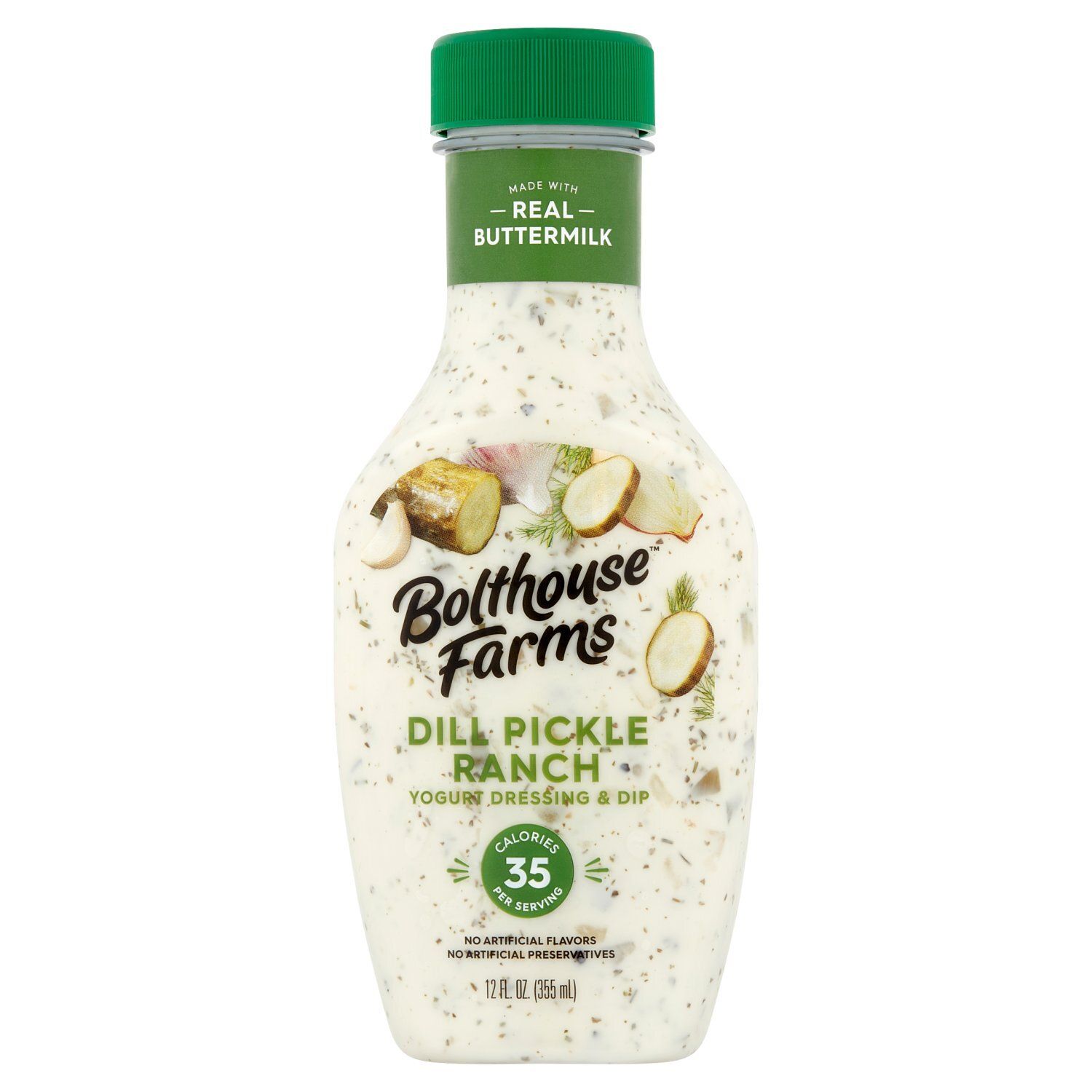 Bolthouse Farms Dill Pickle Ranch Yogurt Dressing &amp; Dip, 12 fl oz