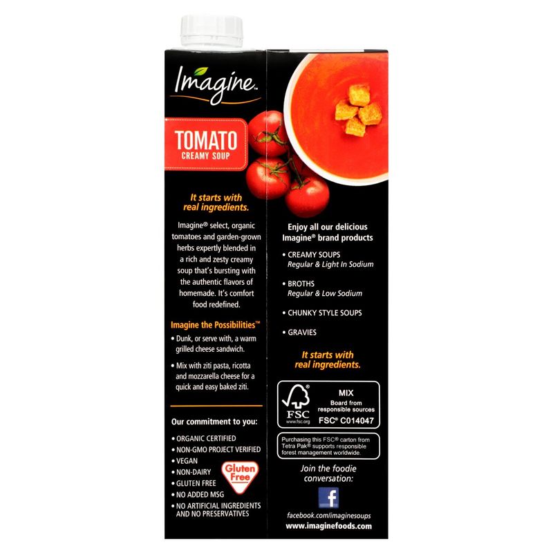 Imagine™ Organic Tomato Creamy Soup 32 fl. oz. Aseptic Pack