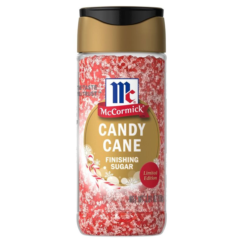 McCormick Candy Cane Finishing Sugar Limited Edition, 3.81 oz