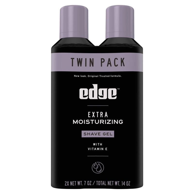 Edge Extra Moisturizing Shave Gel Twin Pack, 7 oz, 2 count