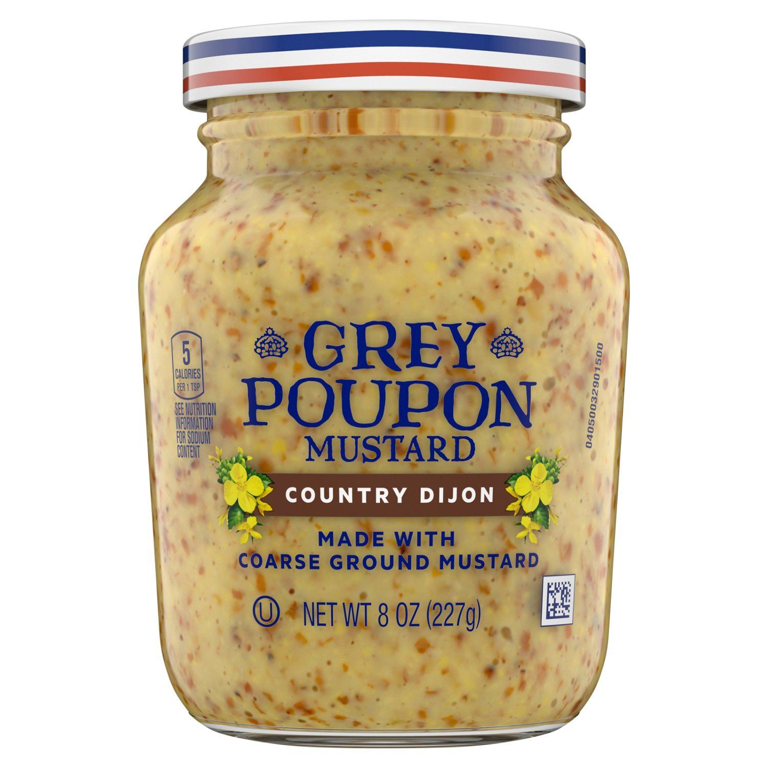 Grey Poupon Country Dijon Coarse Ground Mustard, 8 oz
