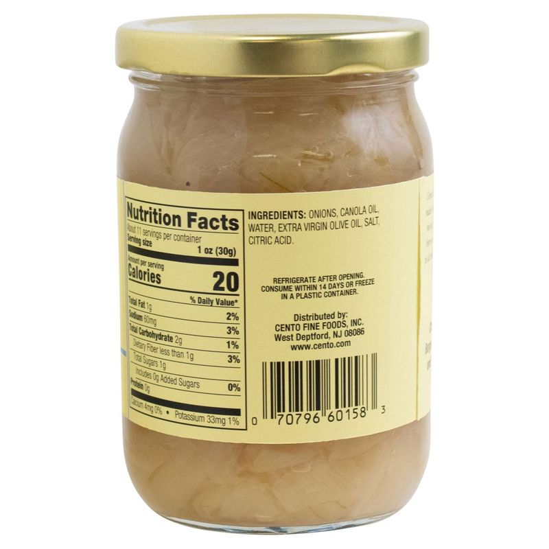 Cento Sliced Sweet Sautéed Onions with Extra Virgin Olive Oil, 12 oz
