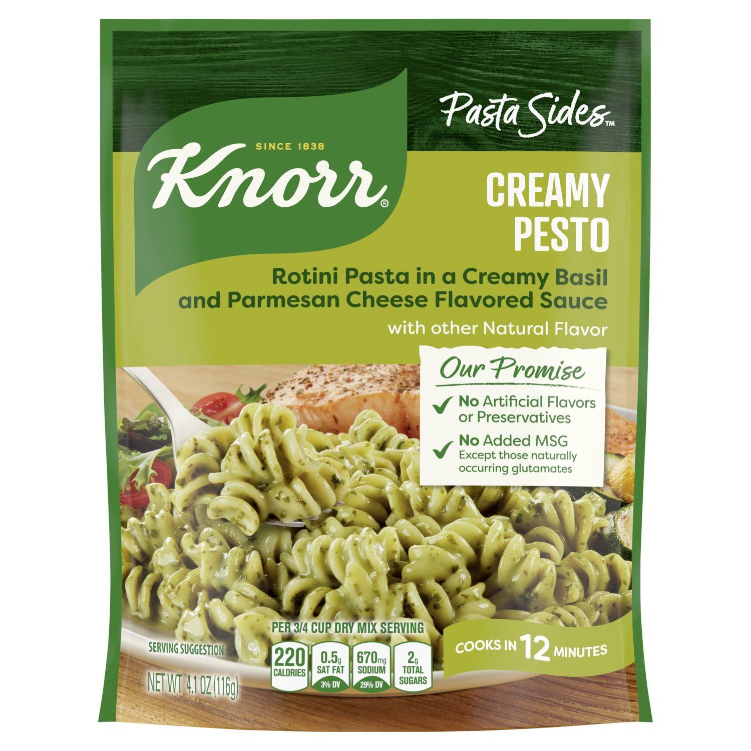 Knorr Pasta Sides Creamy Pesto, 4.1 oz