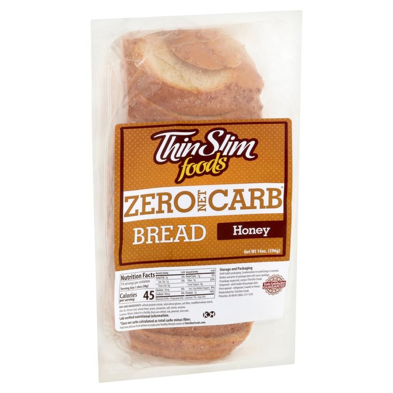 ThinSlim Foods Zero Net Carb Honey Bread, 14 oz