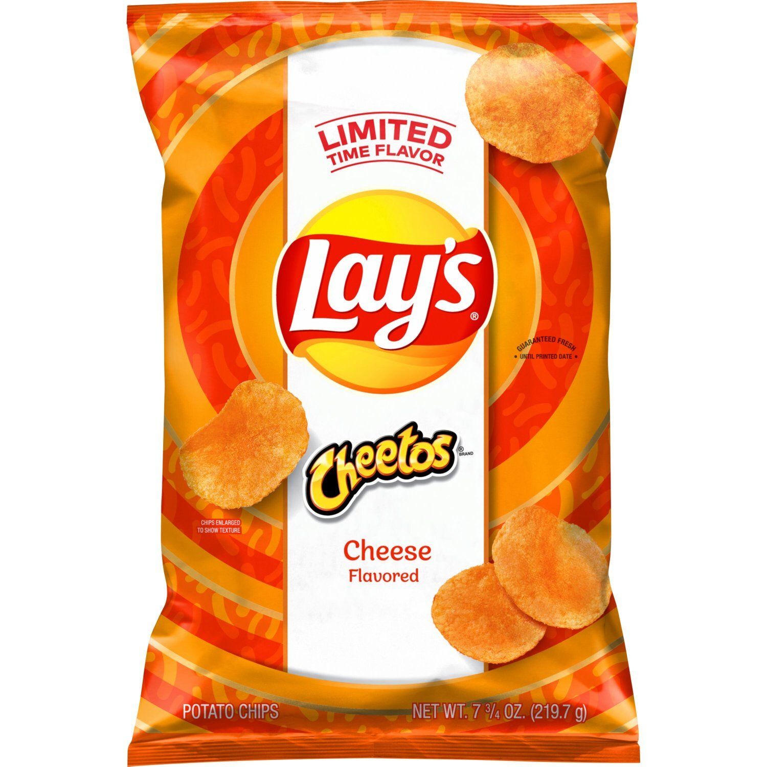 Lay's Potato Chips Cheetos Cheese Flavored 7 3/4 Oz