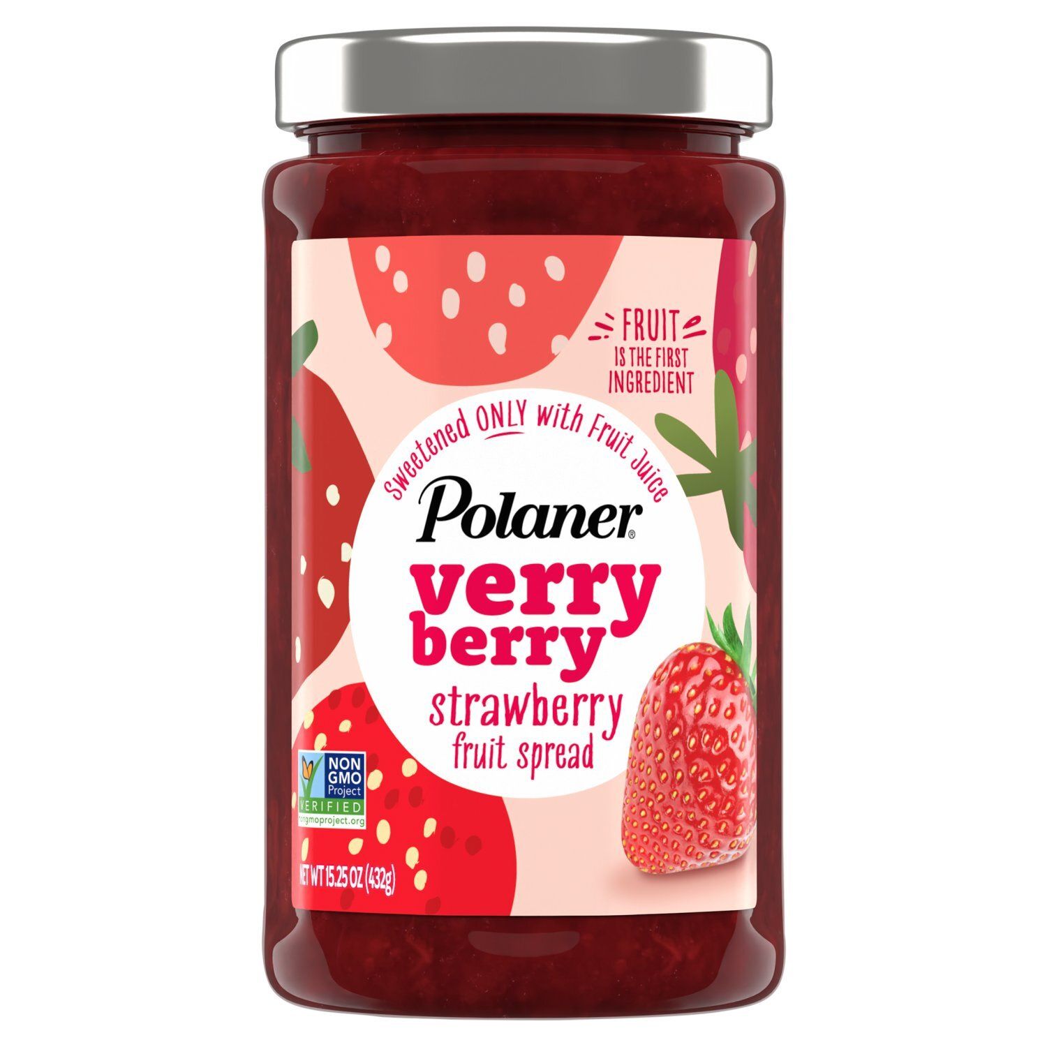 Polaner Verry Berry Strawberry Fruit Spread, 15.25 oz