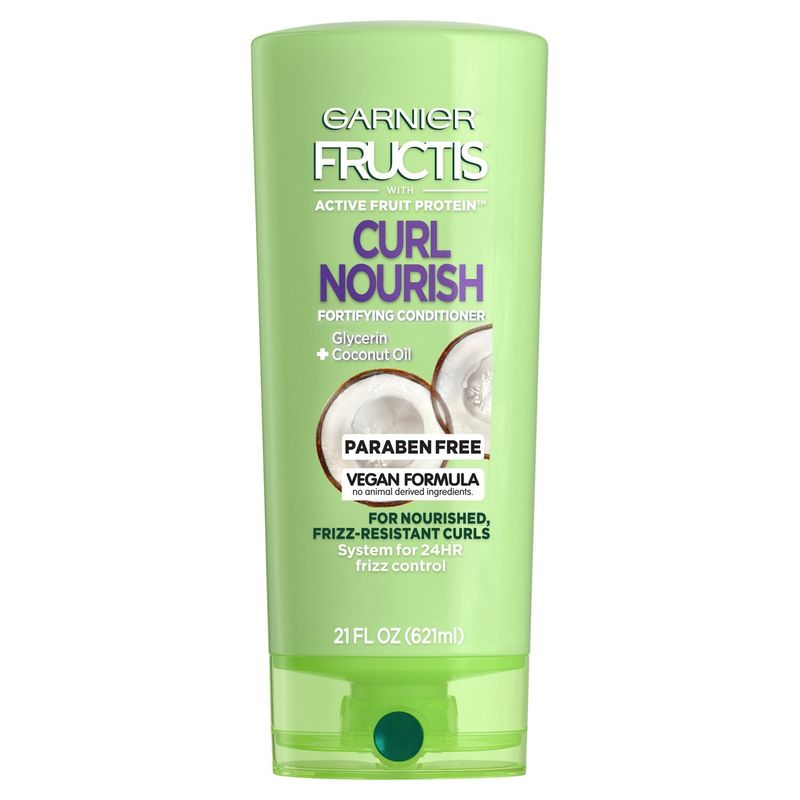 Garnier Fructis Curl Nourish Paraben-free Conditioner Infused with Coconut Oil &amp; Glycerin 21 fl. oz.