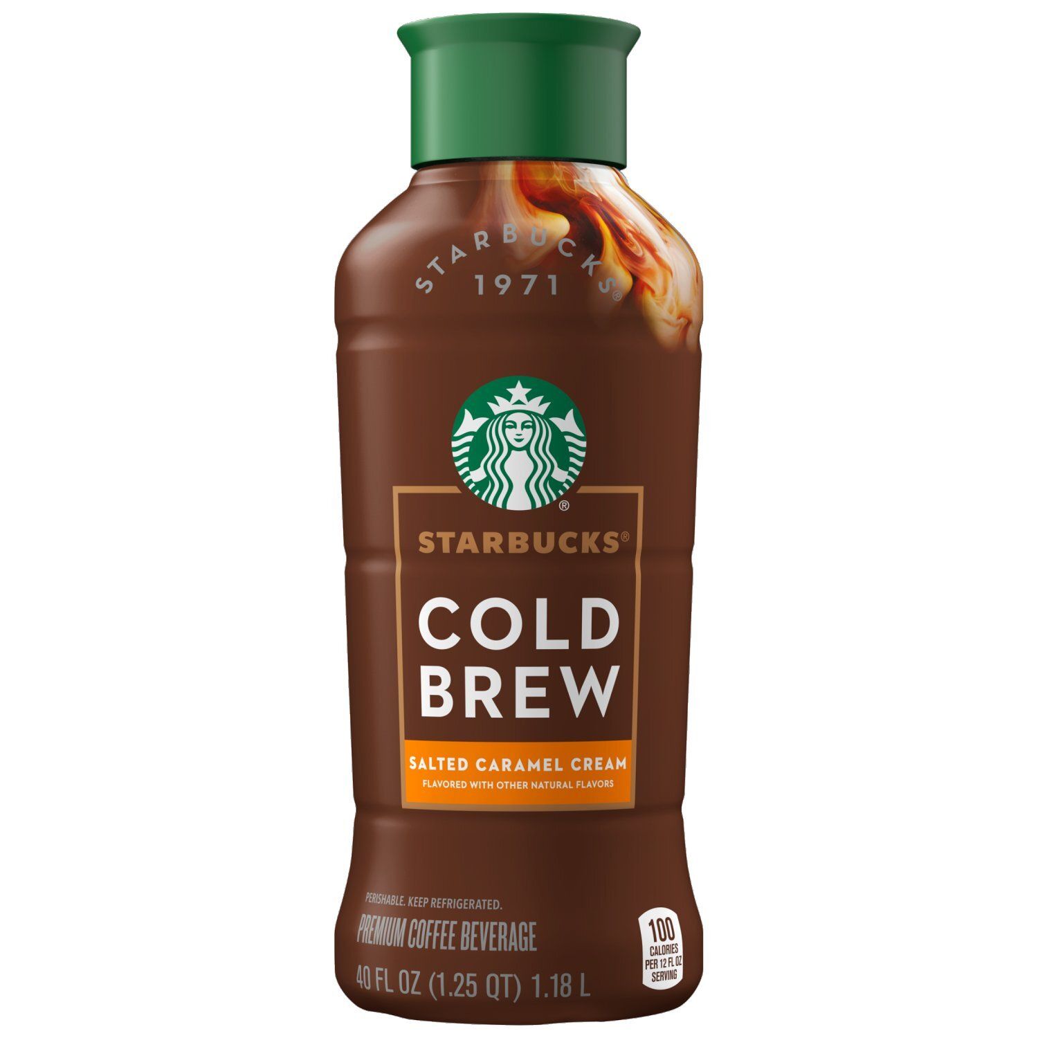 Starbucks Cold Brew Premium Coffee Beverage Salted Caramel Cream 40 Fl Oz