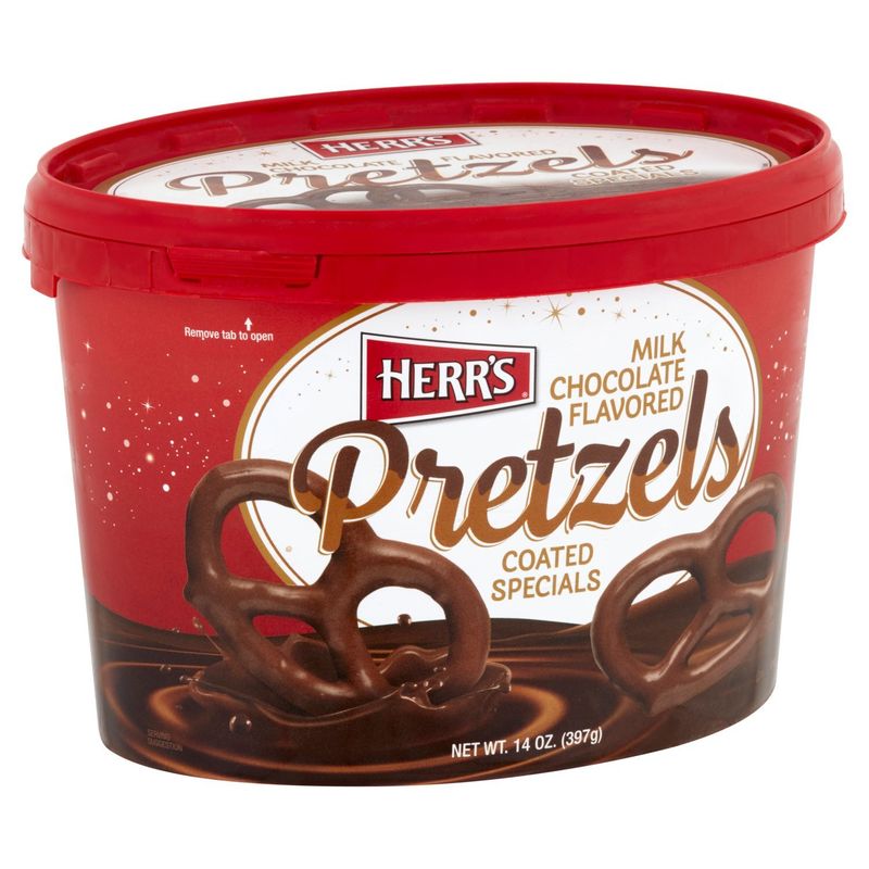 Herr's Milk Chocolate Flavored Pretzels, 14 oz