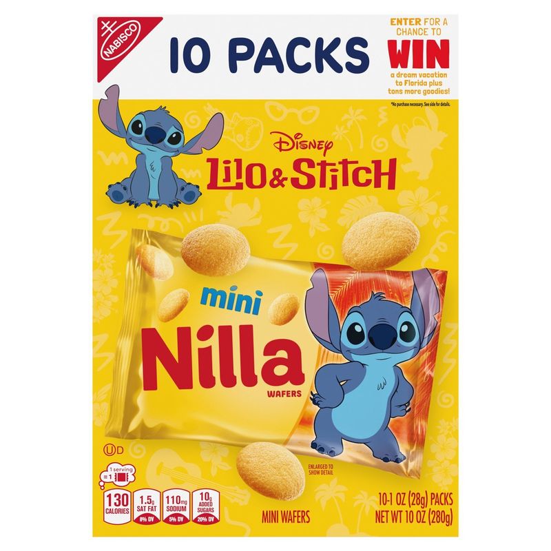 Nabisco Nilla Mini Wafers, 1 oz, 10 count