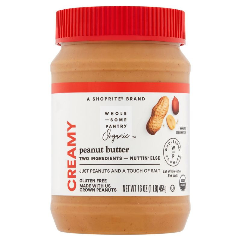 Wholesome Pantry Organic Creamy Peanut Butter, 16 oz