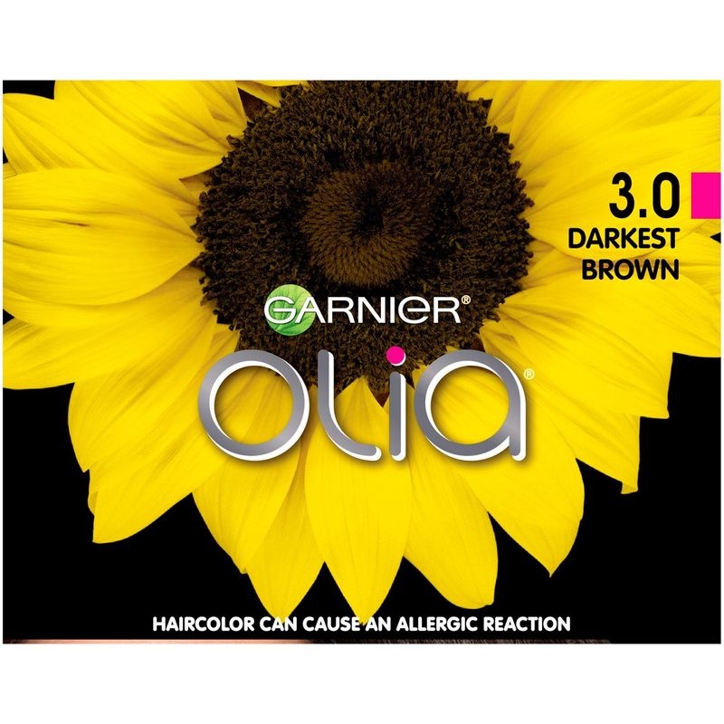 Garnier Olia 3.0 Dark Brown Permanent Haircolor, one application