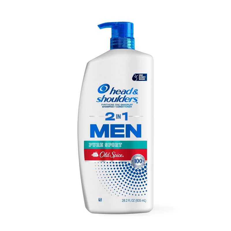 Head and Shoulders Mens 2 in 1 Dandruff Shampoo and Conditioner, Anti-Dandruff Treatment, Old Spice