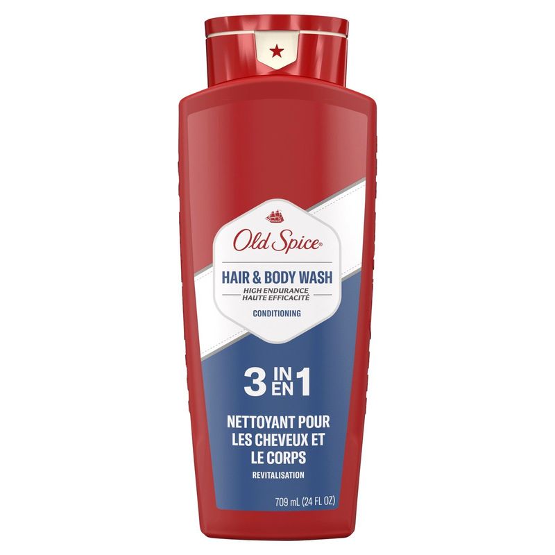 Old Spice High Endurance 3 in 1 Conditioning Hair &amp; Body Wash, 24 fl oz