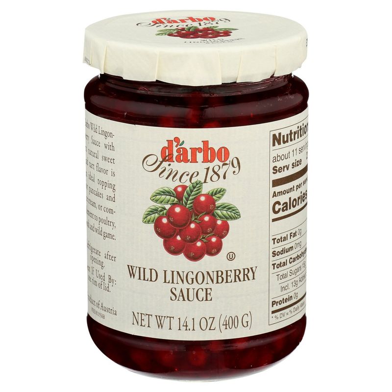 d'arbo Wild Lingonberry Sauce, 14.1 oz