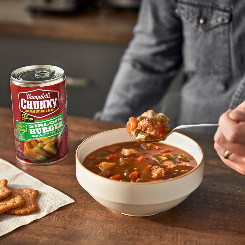 Campbell's Chunky Sirloin Burger with Country Vegetables Soup, 18.8 oz