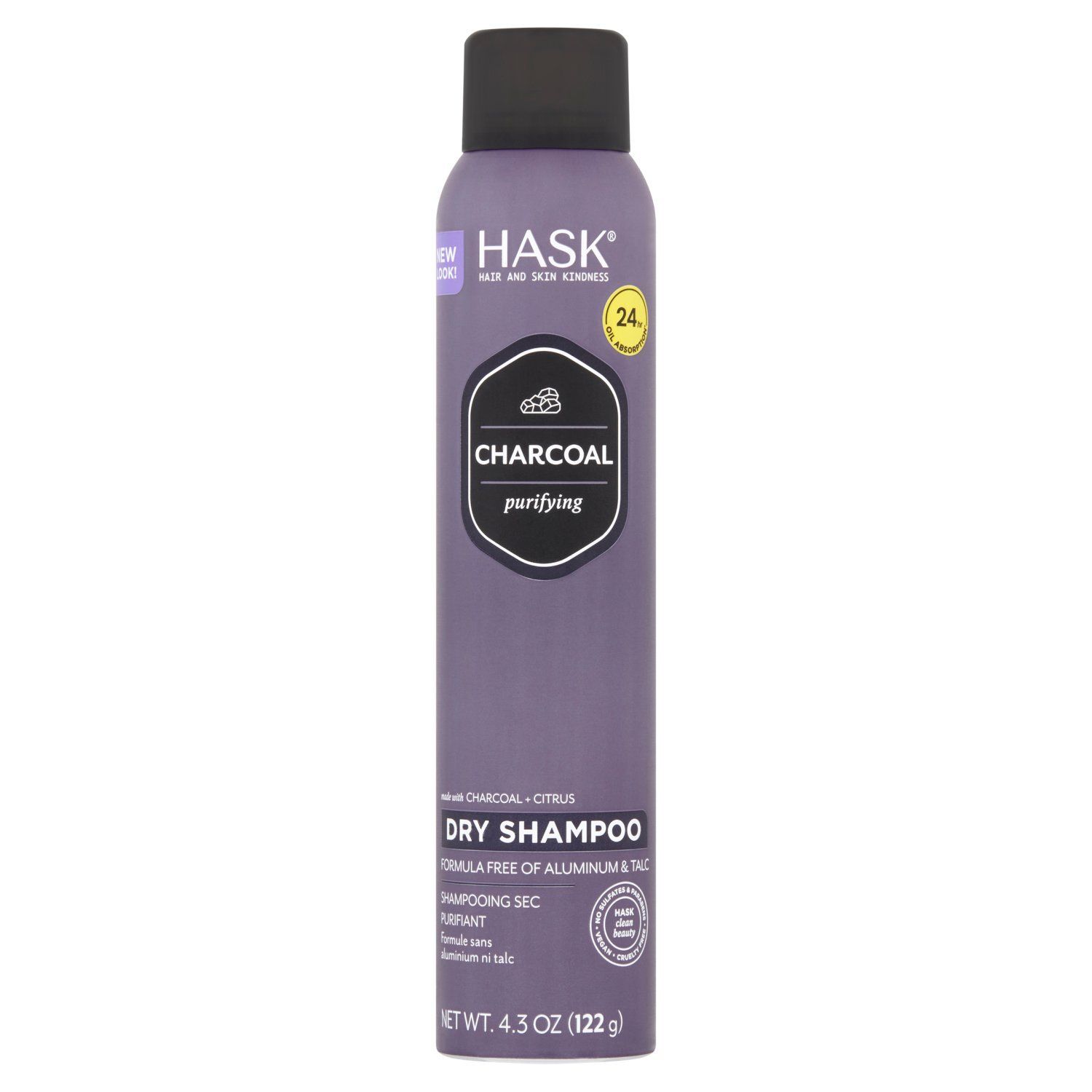Hask Charcoal Purifying Dry Shampoo, 4.3 oz