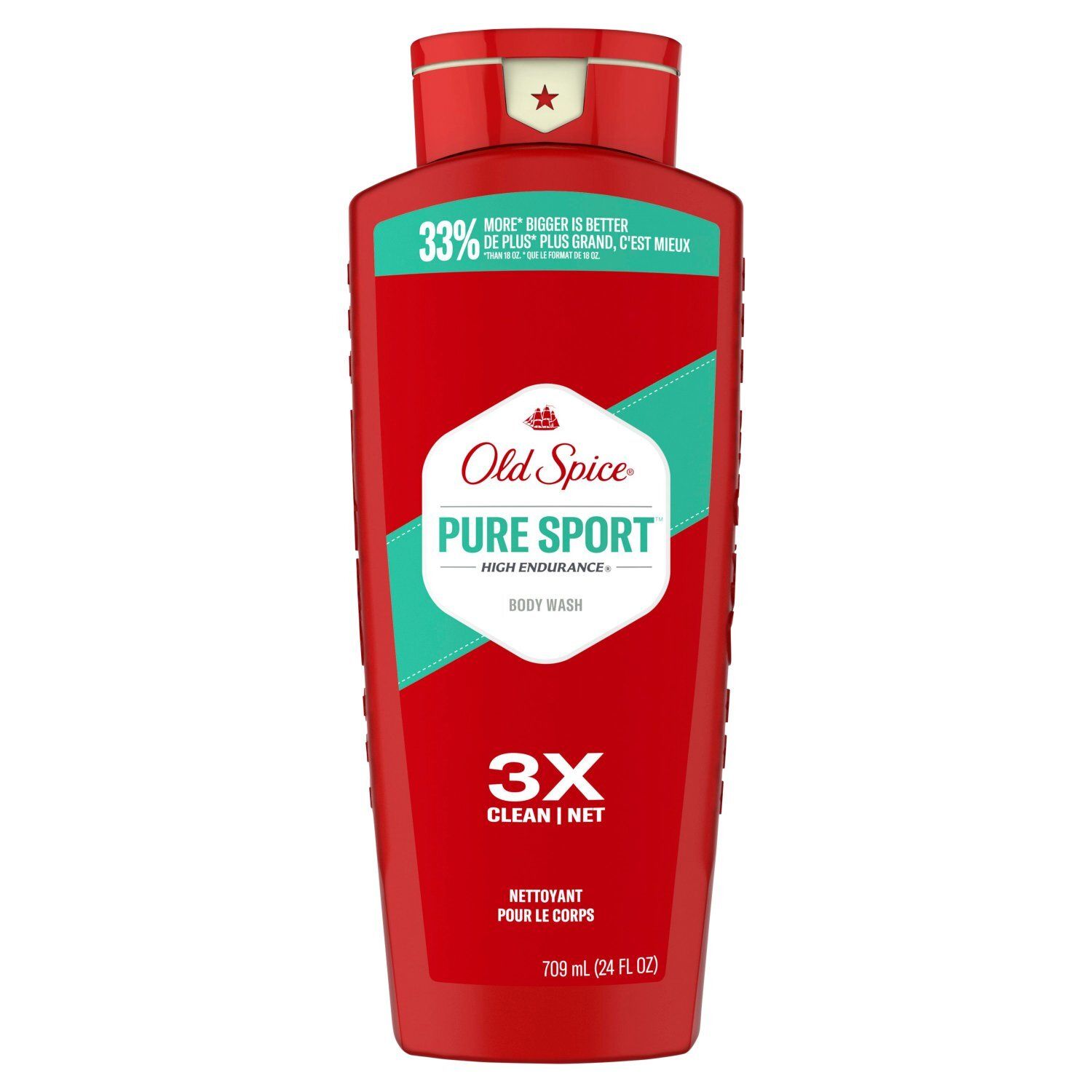 Old Spice Pure Sport High Endurance Body Wash, 24 fl oz