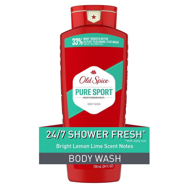 Old Spice Pure Sport High Endurance Body Wash, 24 fl oz