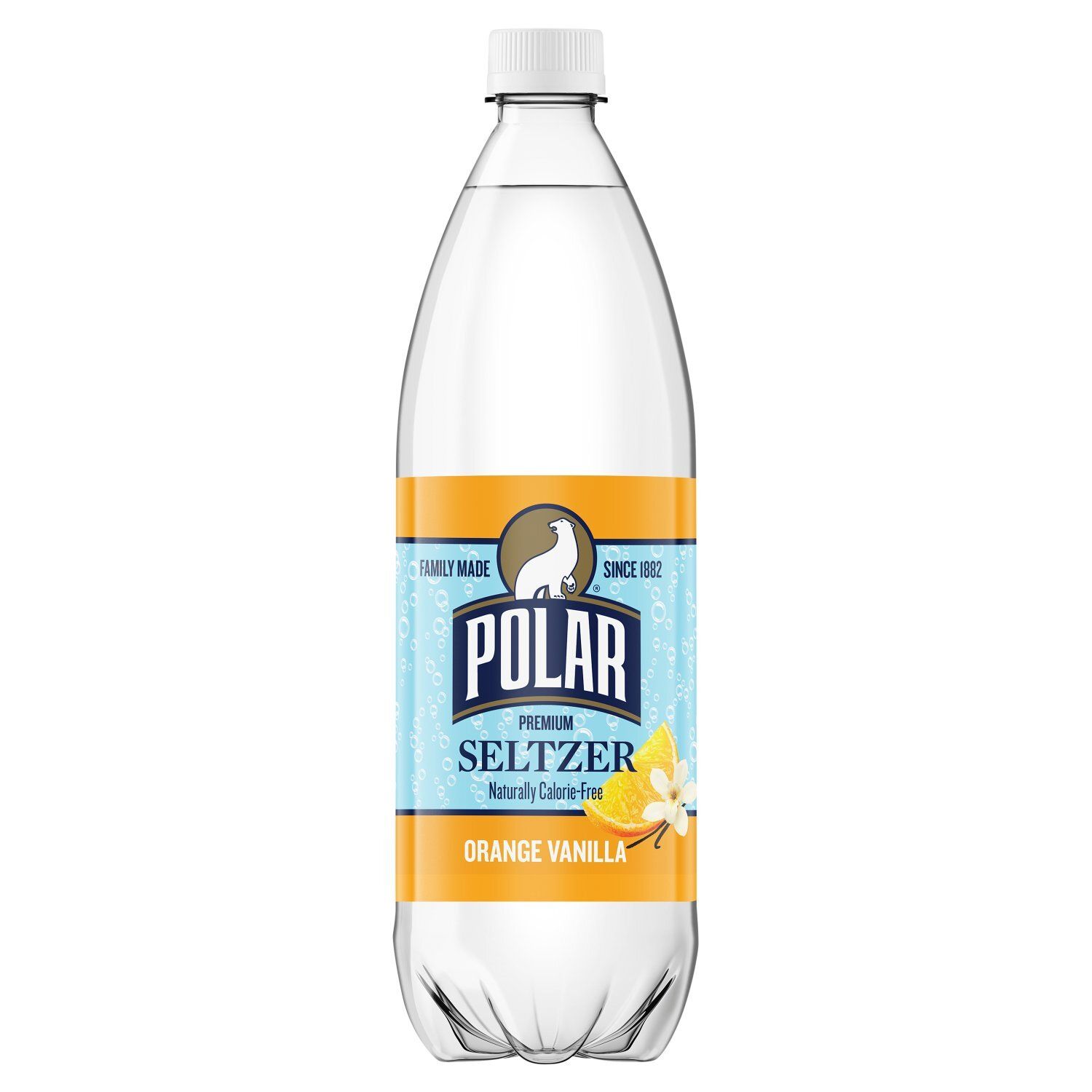 Polar Premium Orange Vanilla Seltzer, 33.8 fl oz