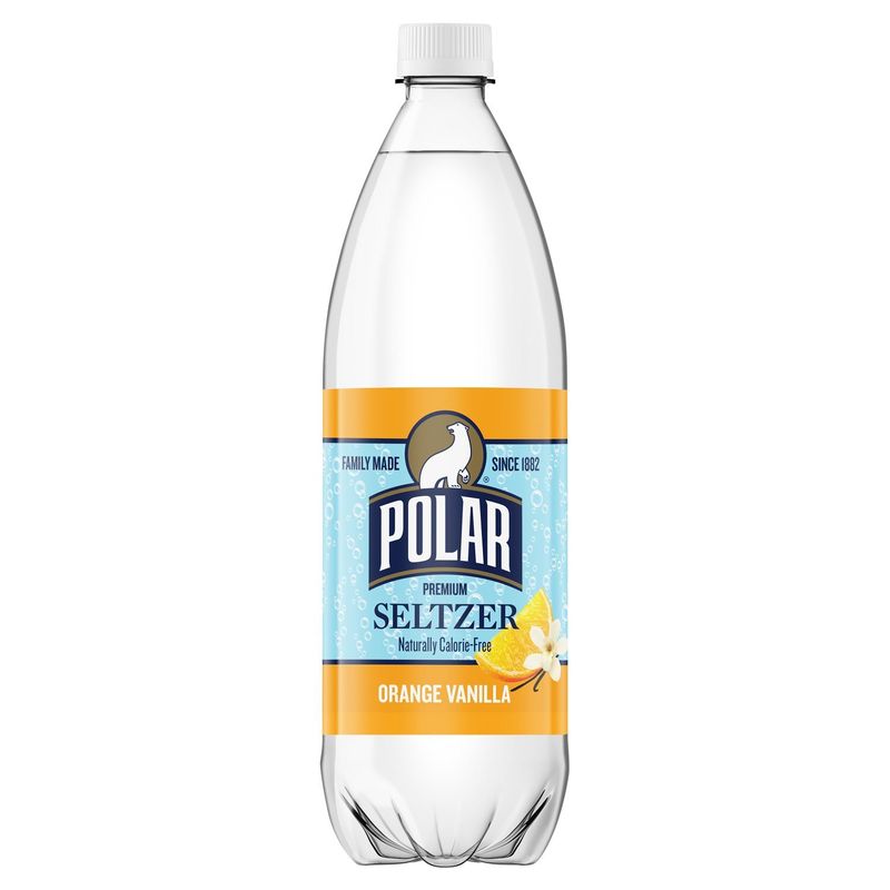 Polar Premium Orange Vanilla Seltzer, 33.8 fl oz