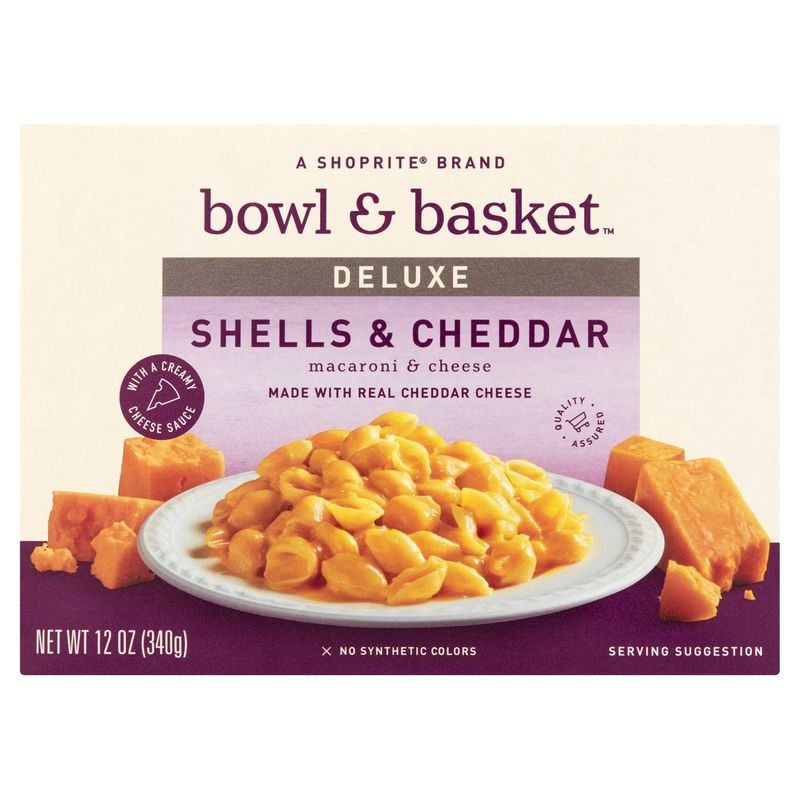Bowl &amp; Basket Deluxe Shells &amp; Cheddar Macaroni &amp; Cheese, 12 oz