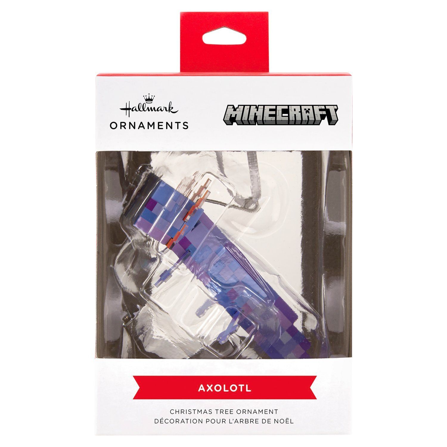 Hallmark Minecraft Axolotl Christmas Tree Ornament