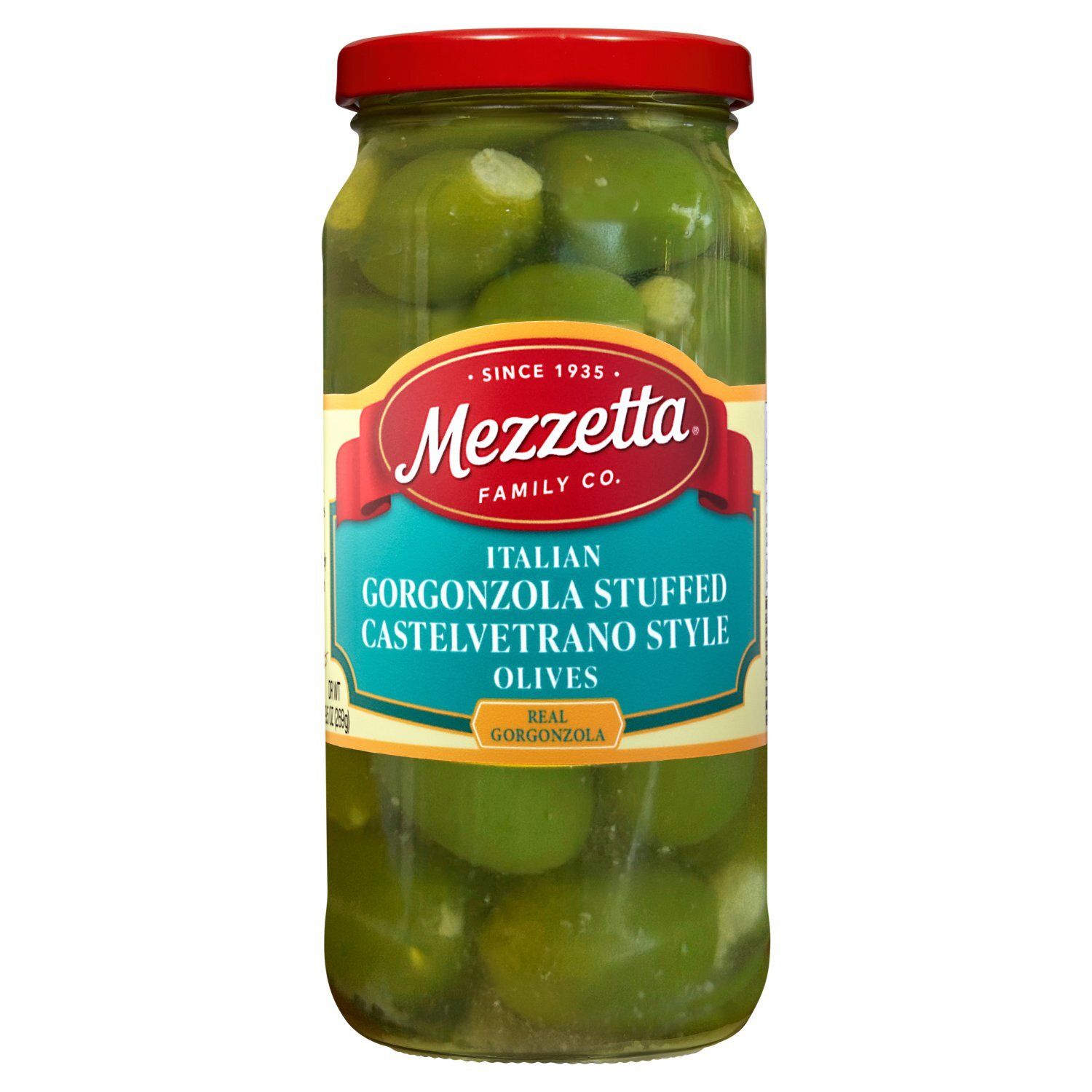 Mezzetta Italian Gorgonzola Stuffed Castelvetrano Style Olives, 9.5 oz