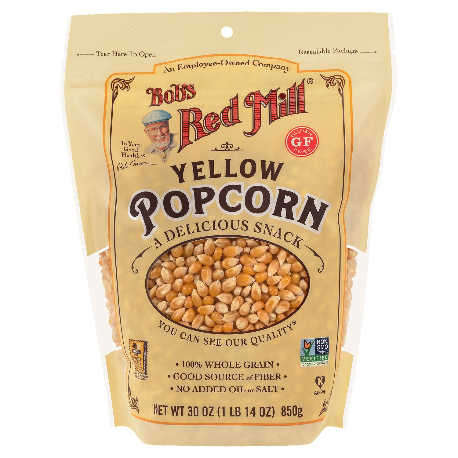 Bob's Red Mill Yellow Popcorn, 30 oz
