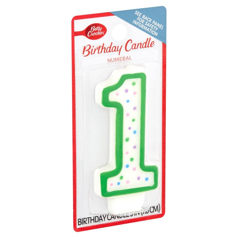 Betty Crocker Numeral 1 Birthday Candle