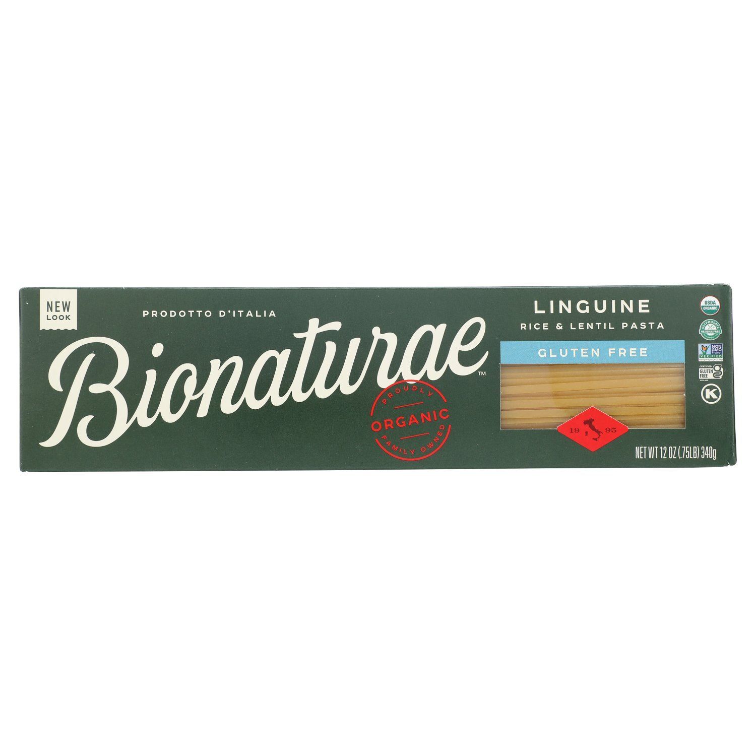 Bionaturae Linguine Gluten Free Rice &amp; Lentil Pasta, 12 oz