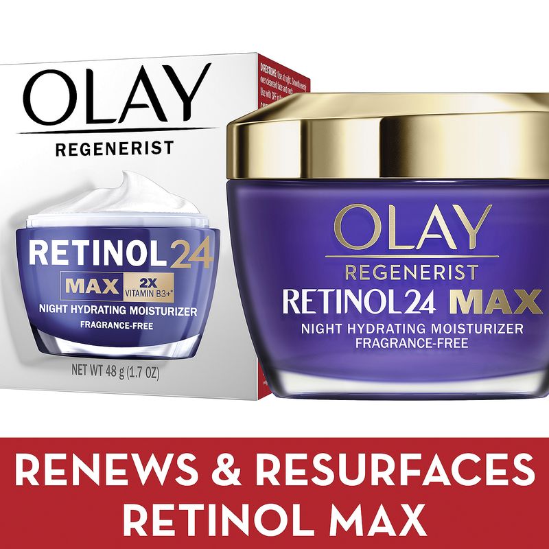 Olay Regenerist Retinol 24 Max Night Hydrating Moisturizer, 1.7 oz