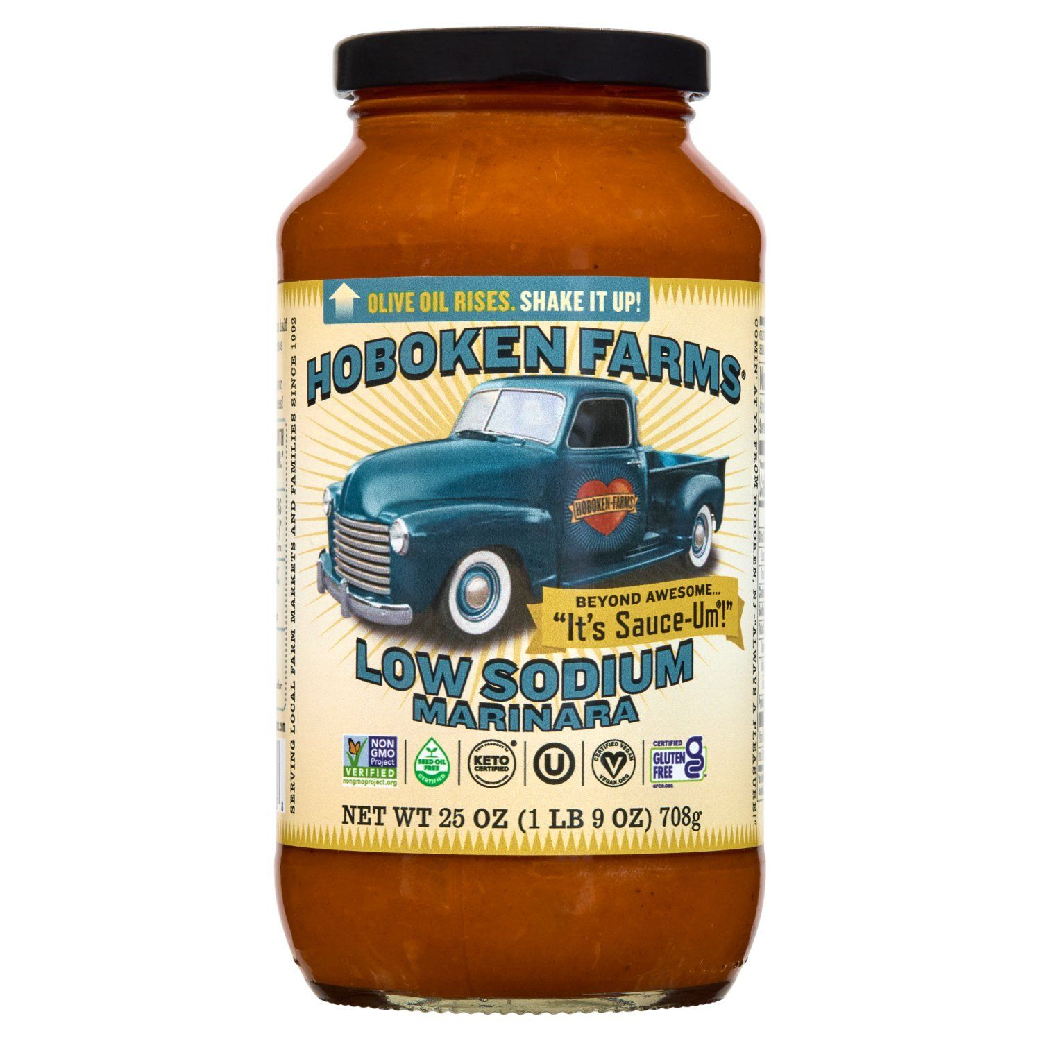 Hoboken Farms Low Sodium Marinara Sauce, 25 oz