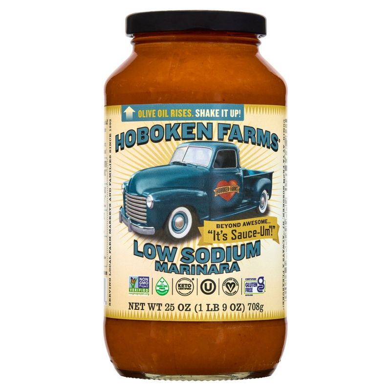 Hoboken Farms Low Sodium Marinara Sauce, 25 oz