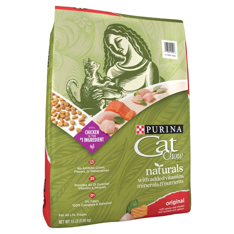 Purina Cat Chow Naturals Original Dry Cat Food, 13 lb